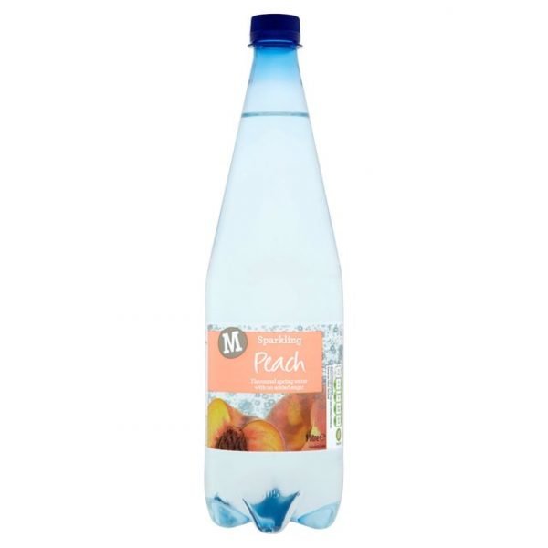 Morrisons Sparkling Spring Water Peach 1L