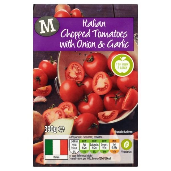Morrisons Chopped Tomatoes with Onion & Garlic-0