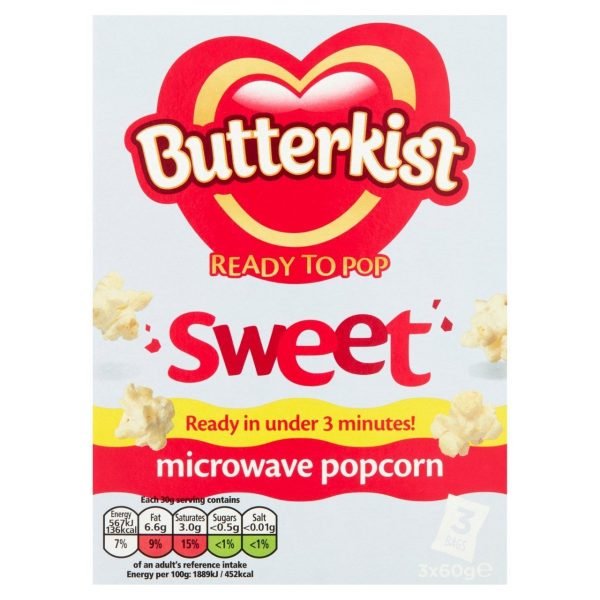 Butterkist Ready To Pop Sweet Microwave Popcorn-0