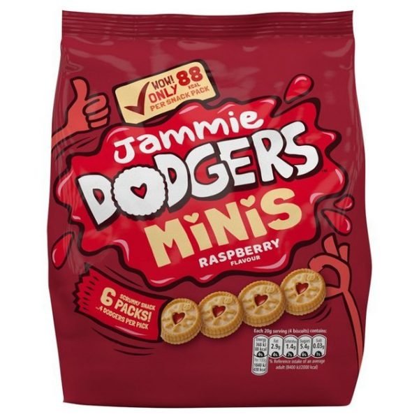 Jammie Dodgers Minis 6 Snack Packs