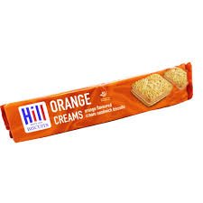 Hill orange cream biscuits